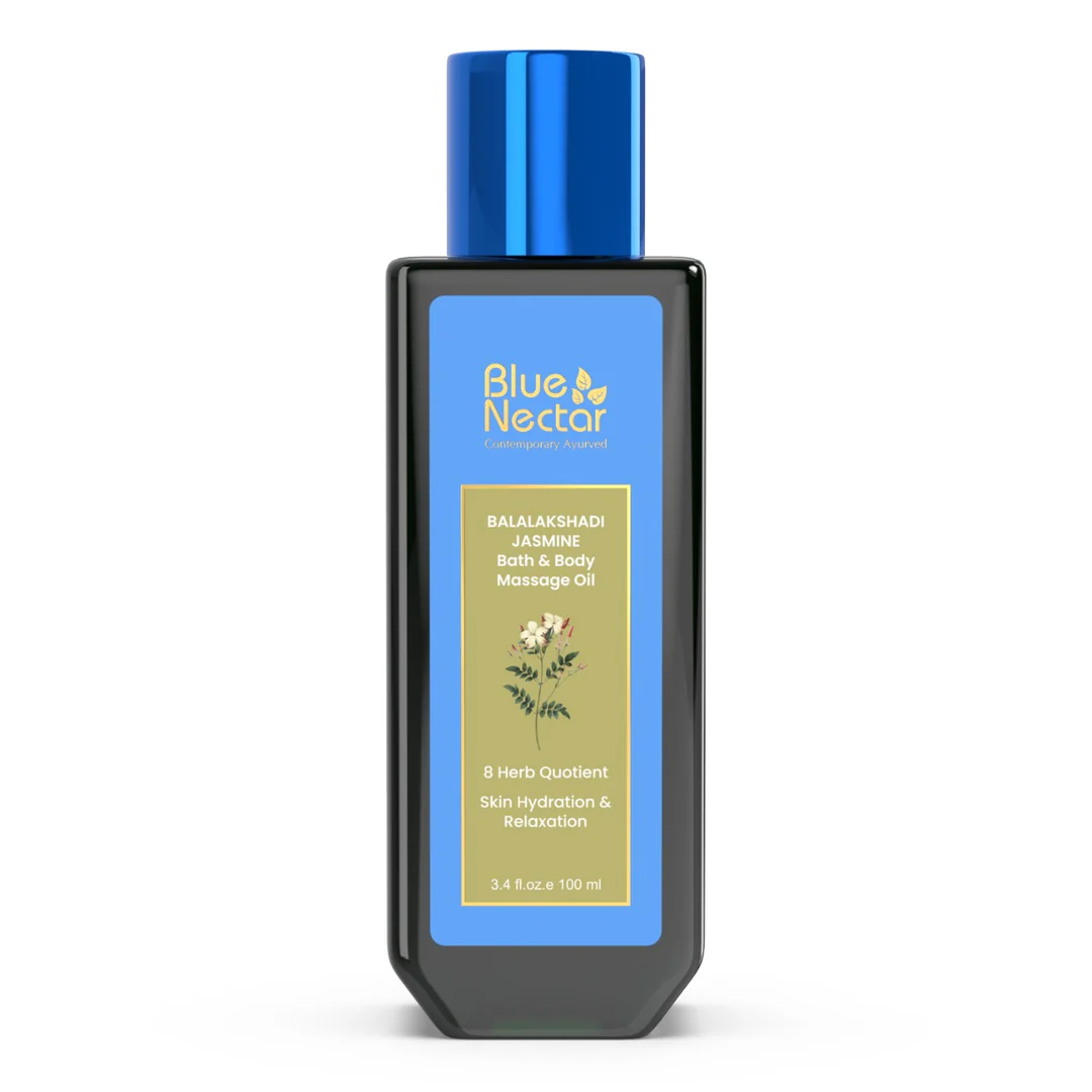 Picture of Blue Nectar Balalakshadi Jasmine Bath & Body Massage Oil - 100 ML