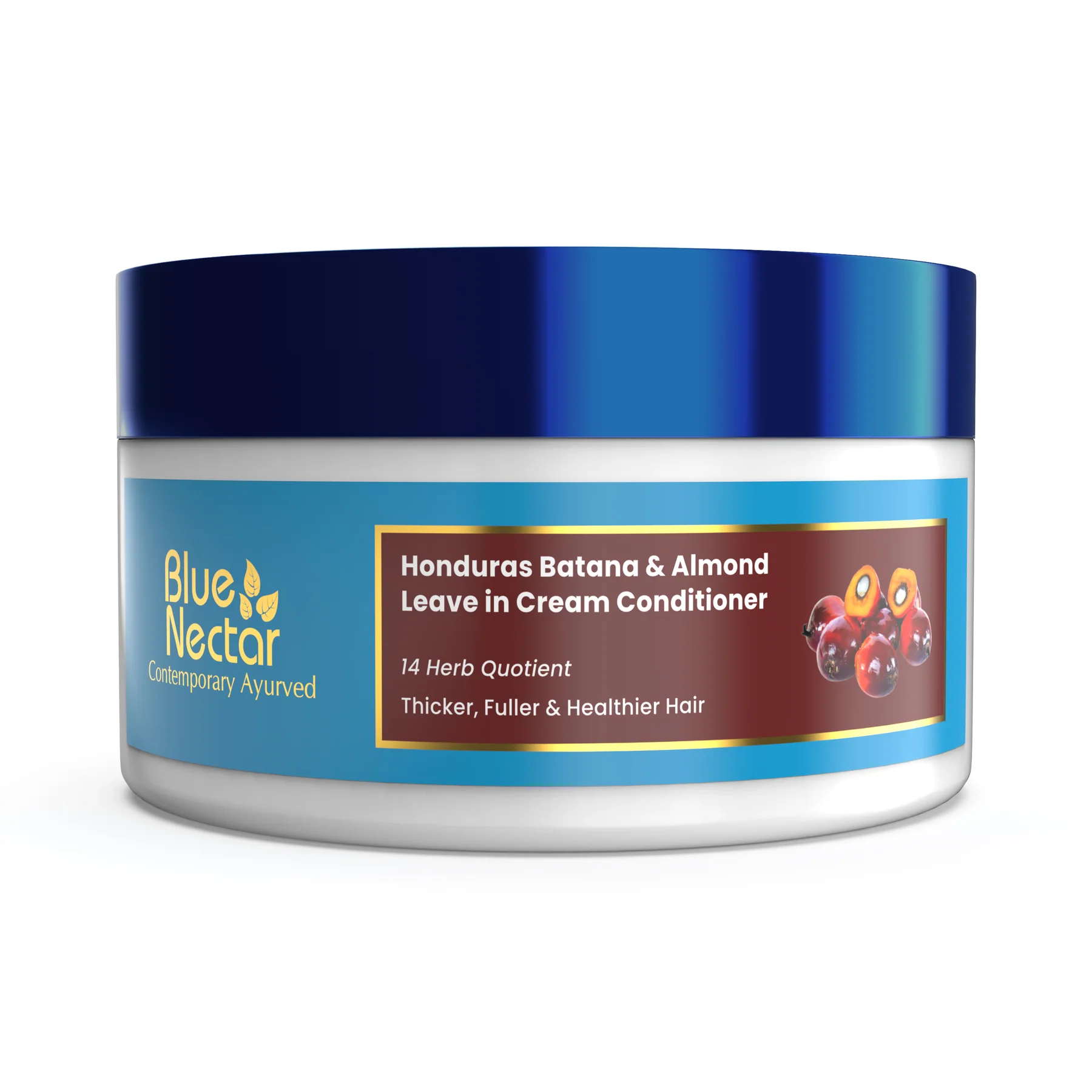 Picture of Blue Nectar Batana Leave-In Conditioner For Curly, Wavy, Dry & Frizzy Hair - 200 GM