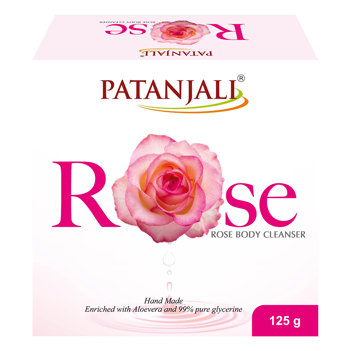 Picture of Patanjali Rose Body Cleanser Soap - 125 GM