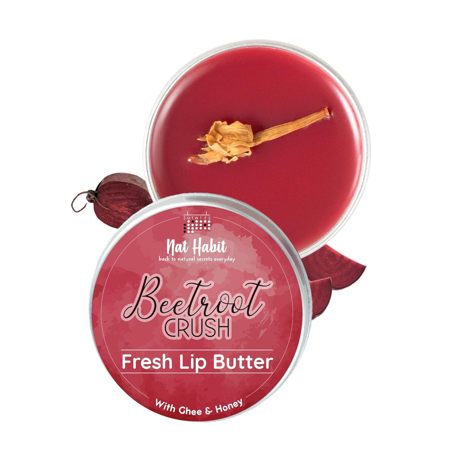 Picture of Nat Habit Beetroot Crush Lip Balm - 10 GM