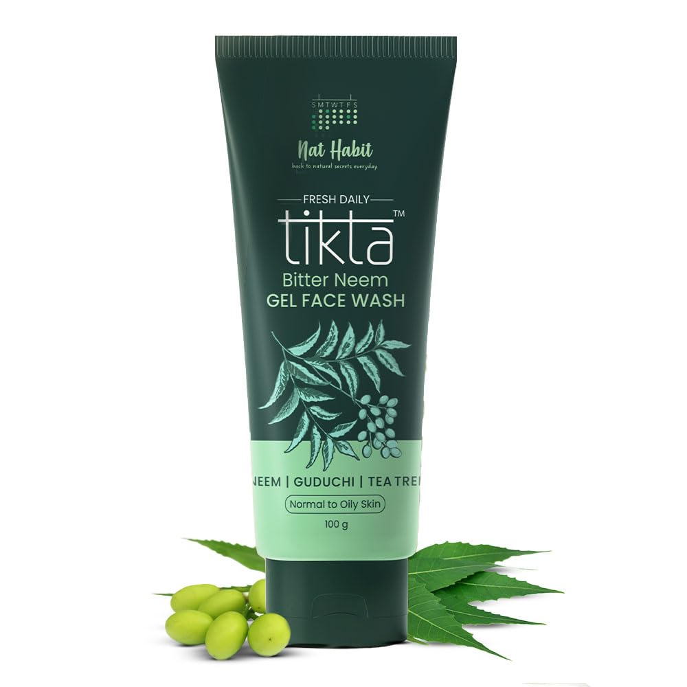 Picture of Nat Habit Bitter Neem Tikta Gel Face Wash - 100 GM