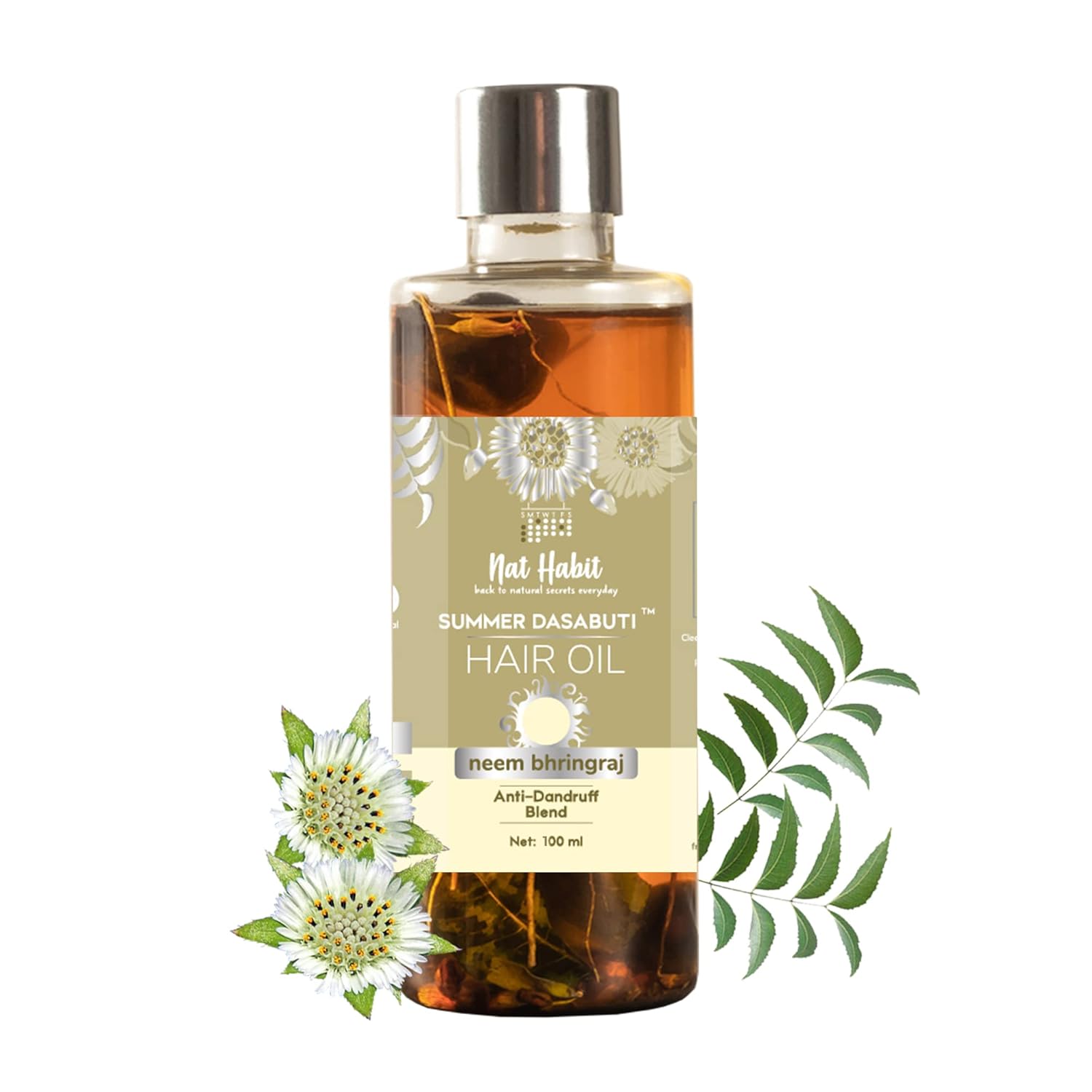 Picture of Nat Habit Neem Bhringraj Summer Hair Oil 