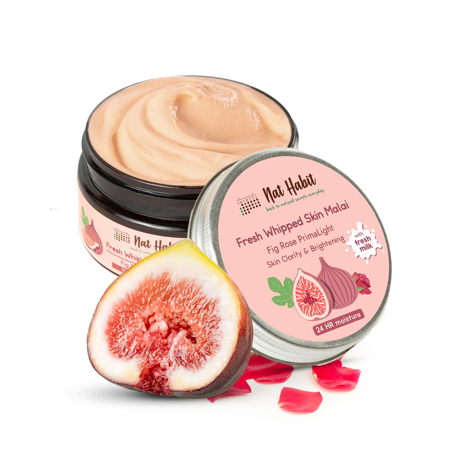 Picture of Nat Habit Fig Rose PrimaLight Fresh Whipped Skin Malai - 120 ML