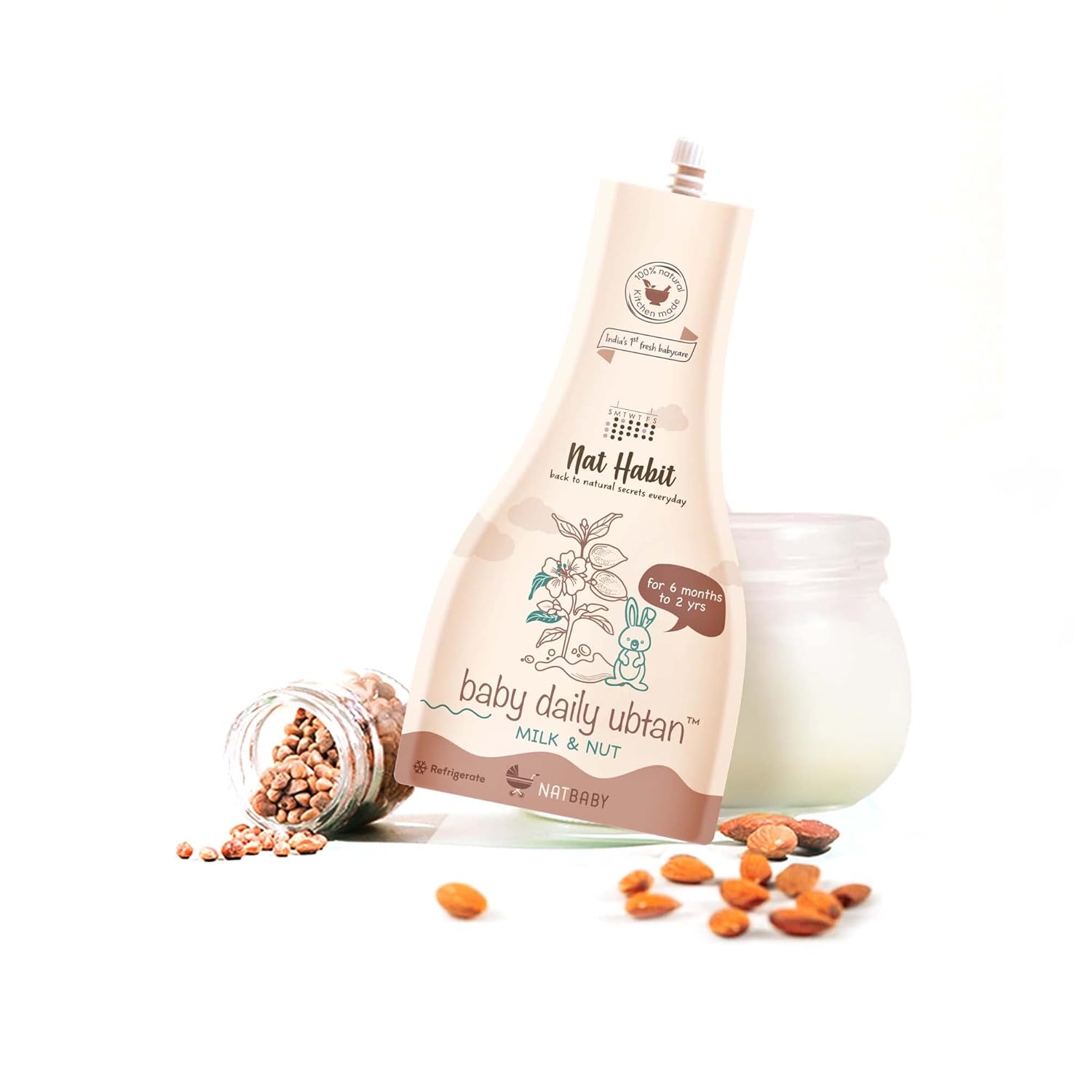 Show details for Nat Habit Baby Daily Ubtan Body Wash - 80 GM Picture of Nat Habit Baby Daily Ubtan Body Wash - 80 GM