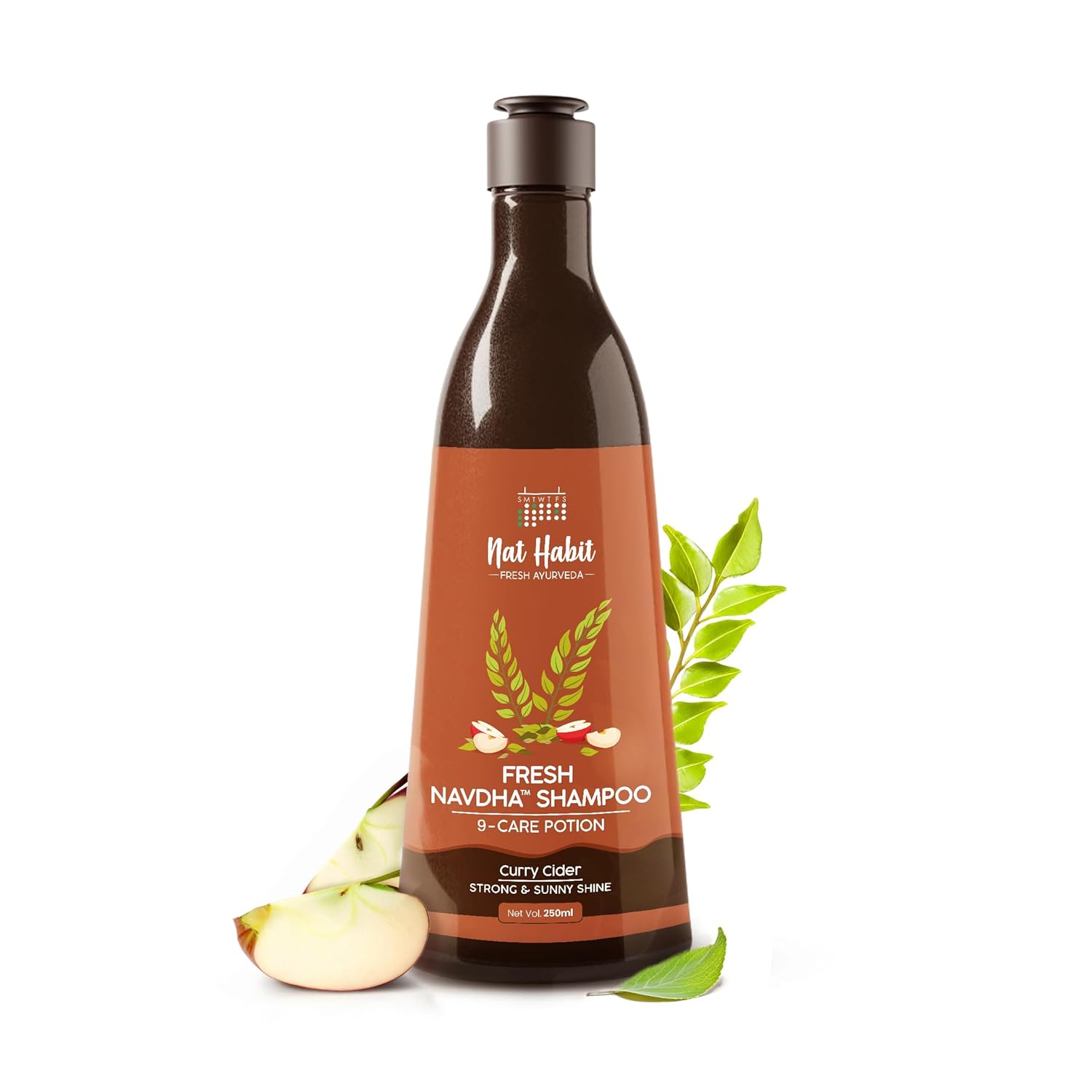 Picture of Nat Habit Curry Cider Navdha Shampoo - 250 ML