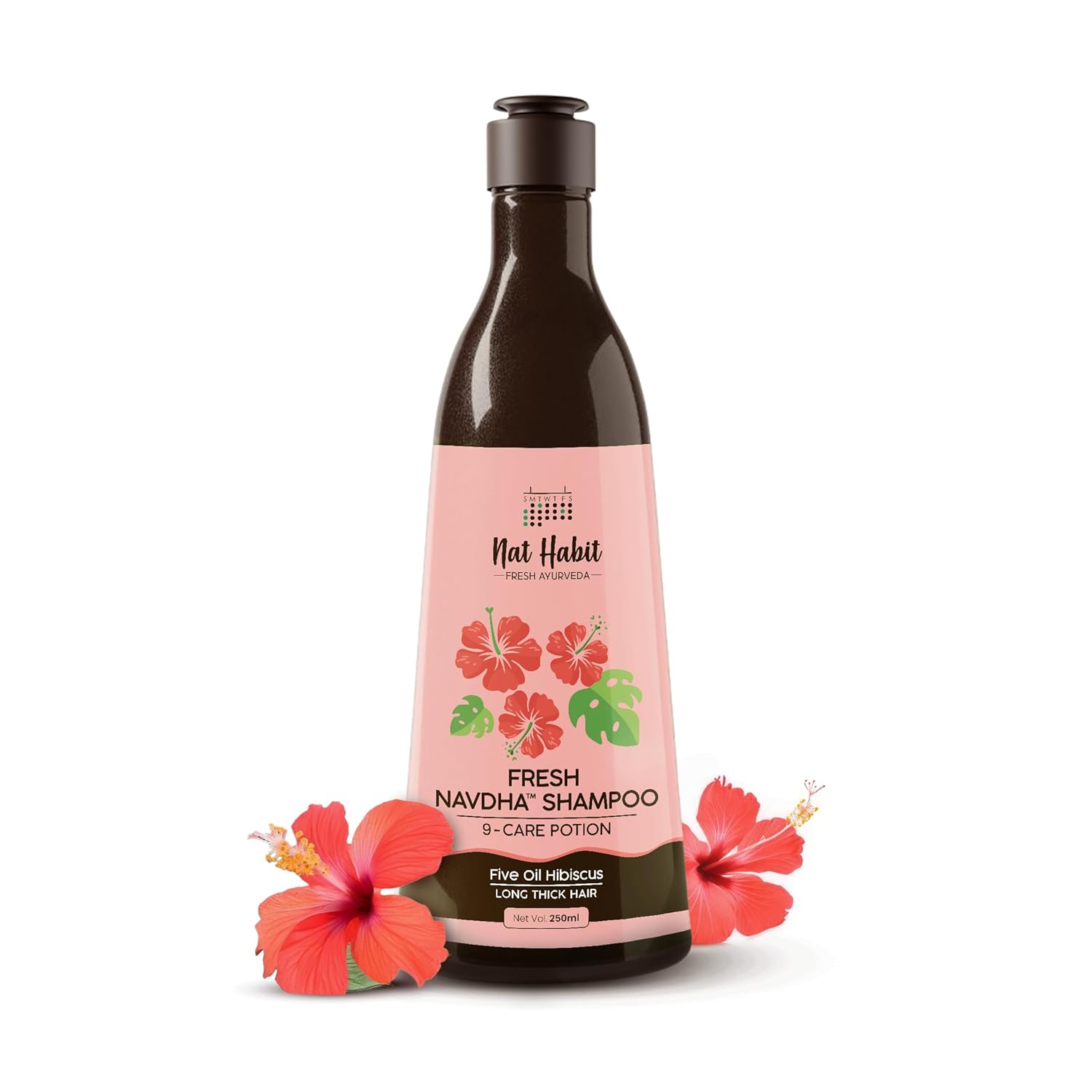 Picture of Nat Habit Five Oil Hibiscus Navdha Shampoo - 250 ML