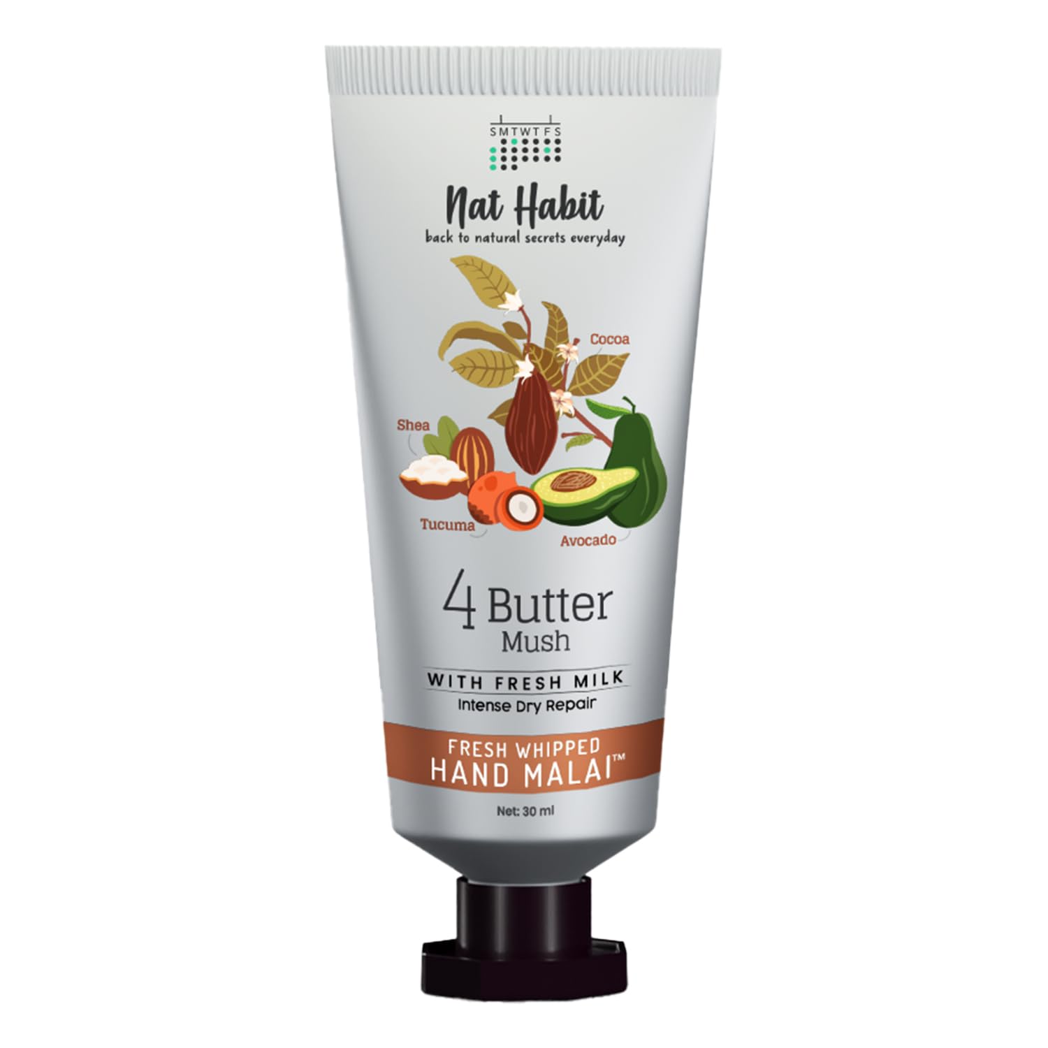 Picture of Nat Habit 4 Butter Mush Hand Malai Cream - 30 ML