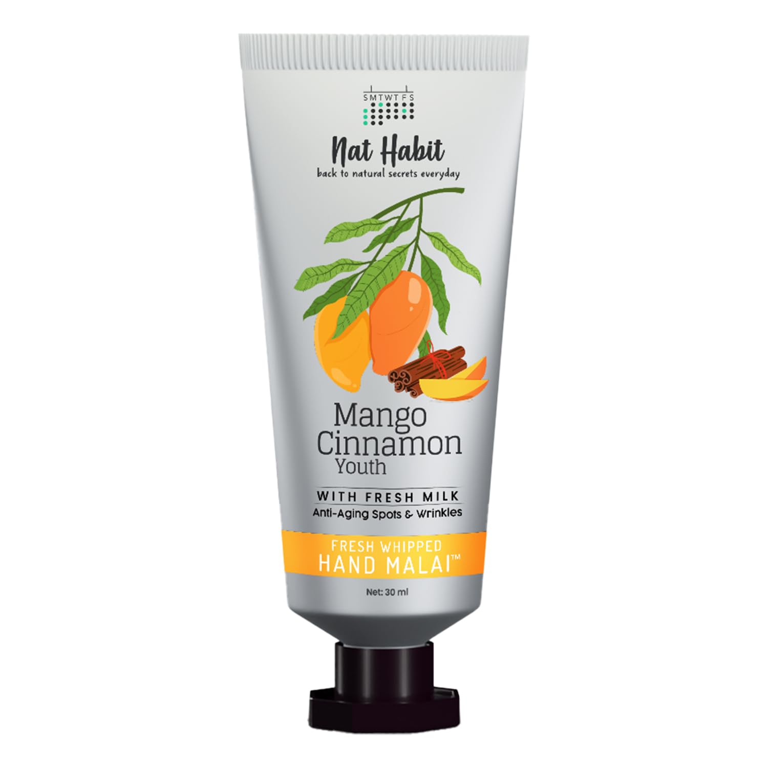 Picture of Nat Habit Mango Cinnamon Youth Hand Malai Hand Cream - 30 ML