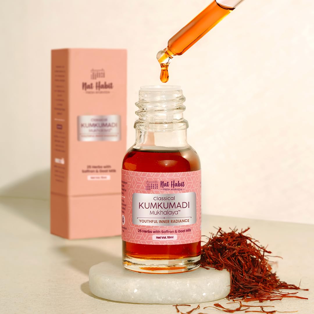 Picture of Nat Habit 100% Taila-Paka Kumkumadi Tailam Face Oil