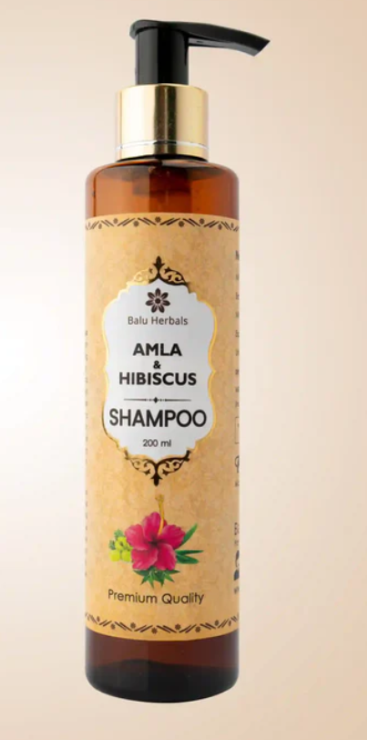 Picture of Balu Herbals Amla & Hibiscus Shampoo - 200 ML