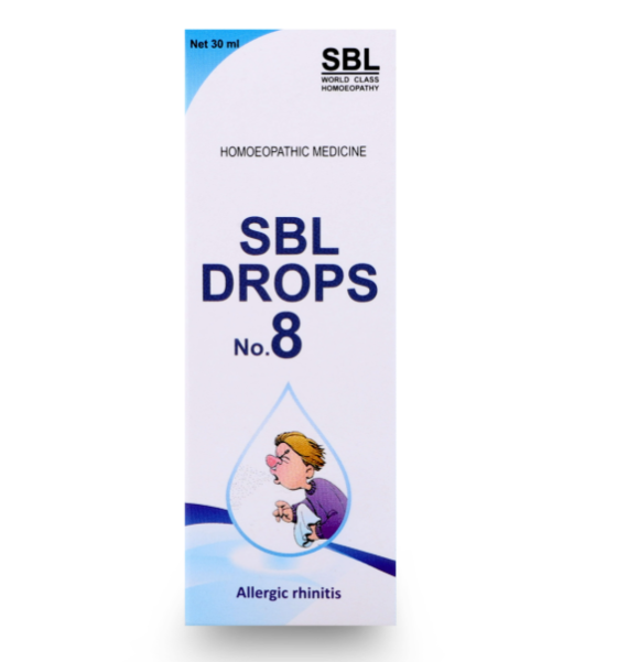 Show details for SBL Homeopathy Drops No. 8 Allergic Rhinitis - 30 ML Picture of SBL Homeopathy Drops No. 8 Allergic Rhinitis - 30 ML