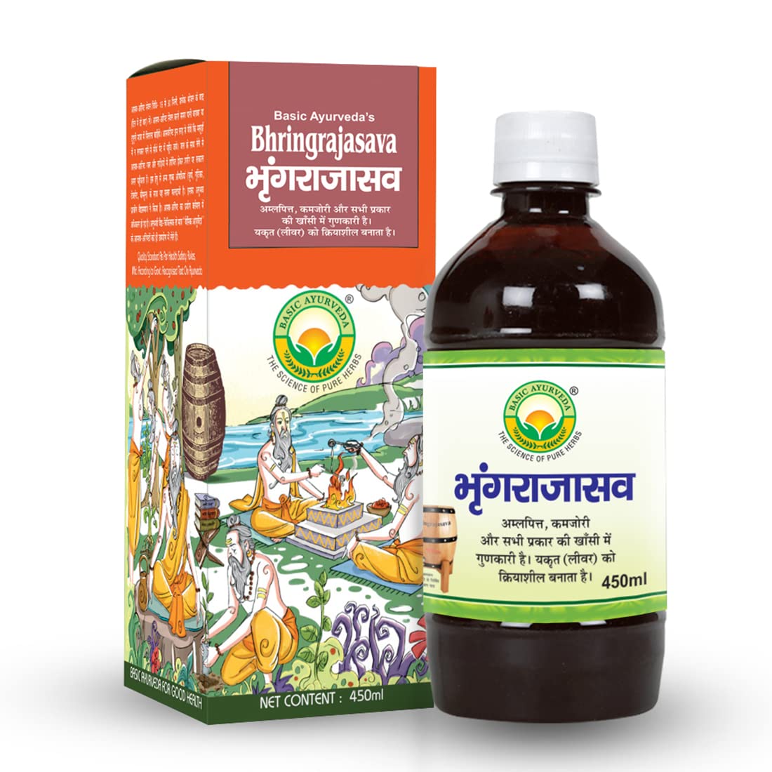 Picture of Basic Ayurveda Bhringarajasava - 450 ML