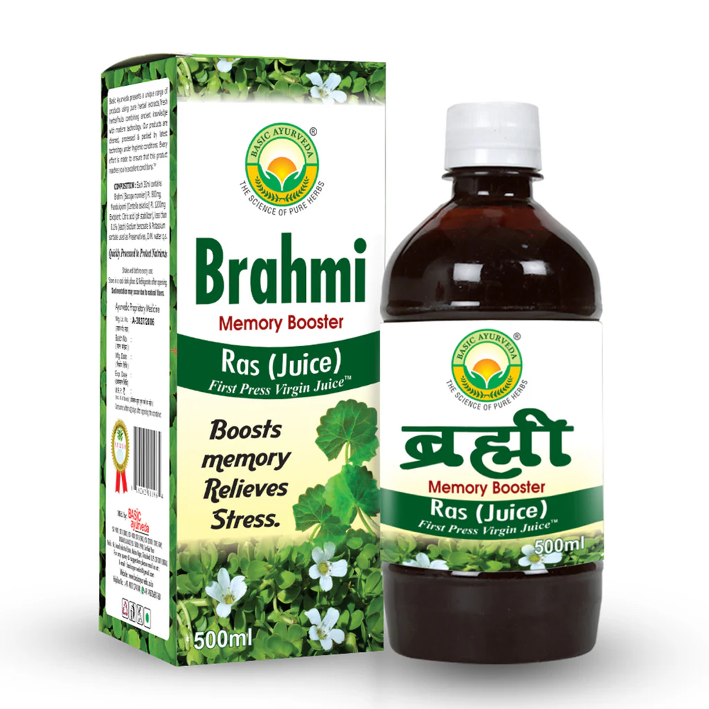 Picture of Basic Ayurveda Brahmi Ras Juice - Memory Booster - 500 ML