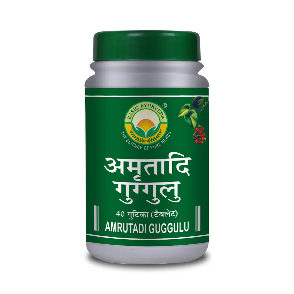 Picture of Basic Ayurveda Amrutadi Guggulu Tablets - 40 Tabs