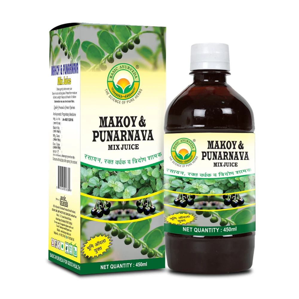 Picture of Basic Ayurveda Makoy & Punarnava Mix Juice - 450 ML
