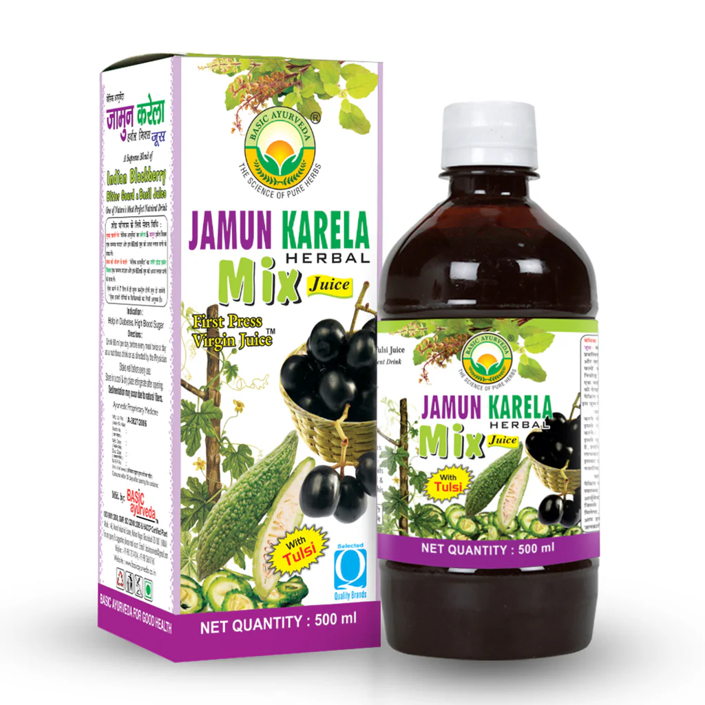 Picture of Basic Ayurveda Jamun Karela Herbal Mix Juice - 500 ML