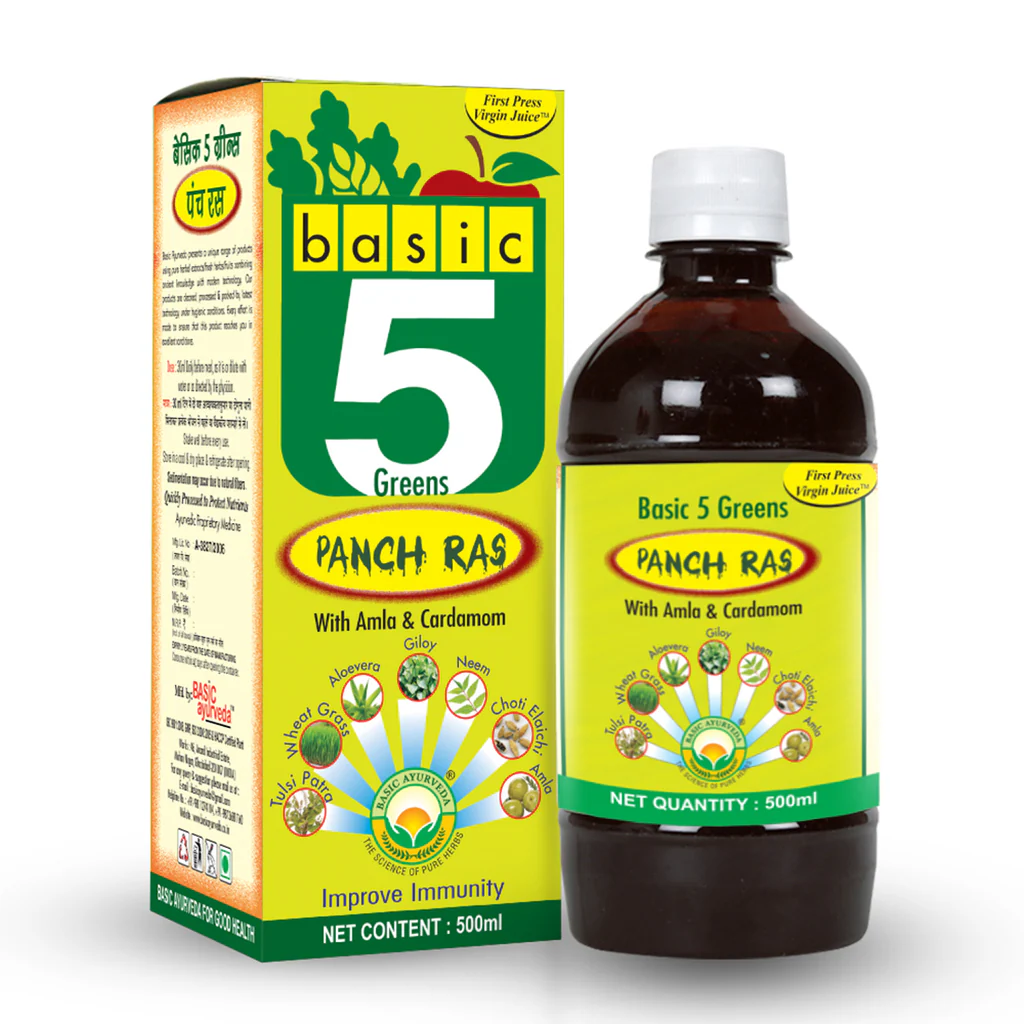 Picture of Basic Ayurveda Basic 5 Green Panch Ras - 500 ML