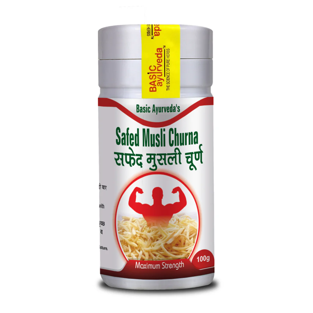 Show details for Basic Ayurveda Safed Musli Churna - 100 GM Picture of Basic Ayurveda Safed Musli Churna - 100 GM