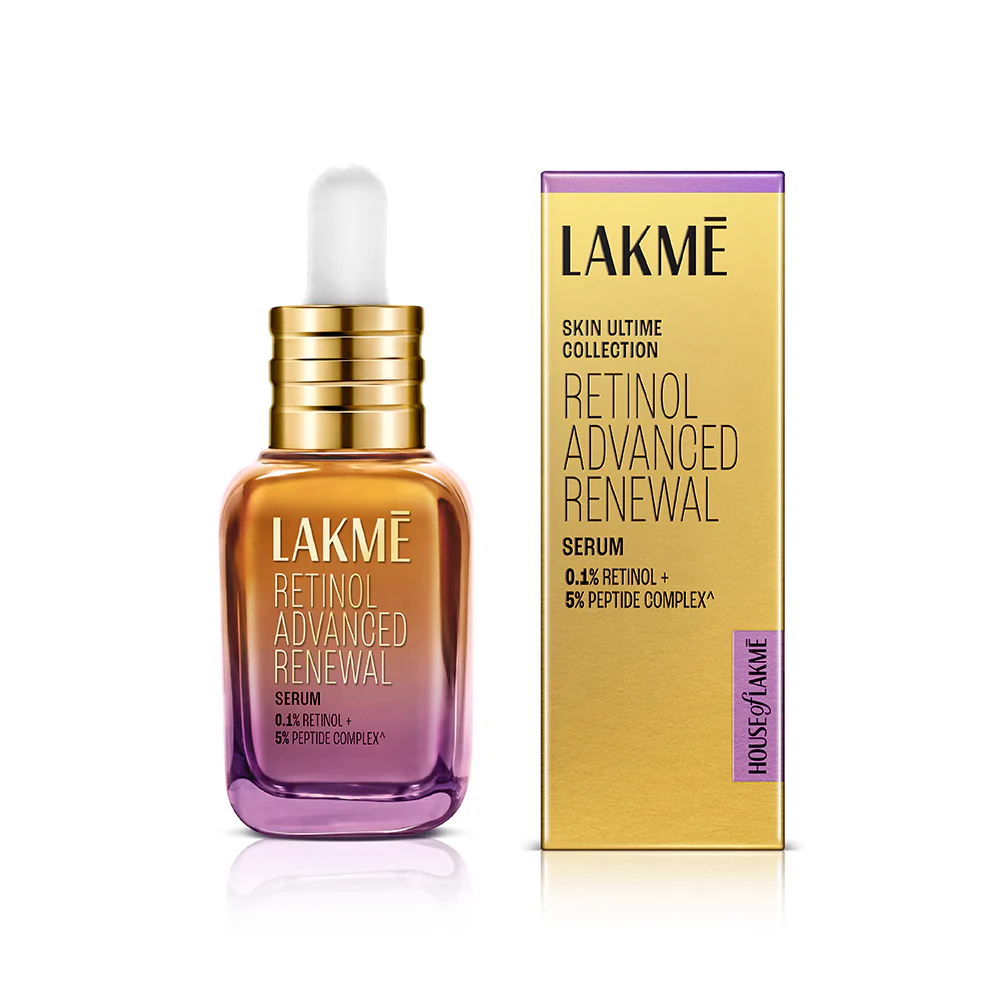 Picture of Lakme Retinol Advanced Renewal Serum 0.1% Retinol + 5% Peptide Complex - 15 ML 