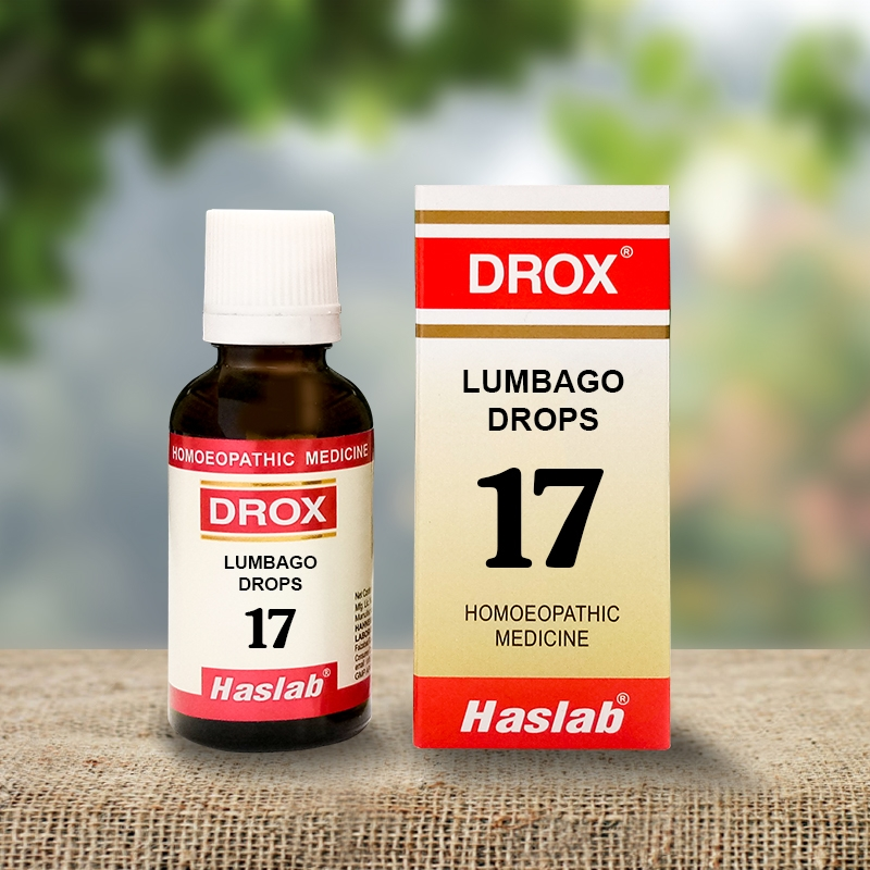 Picture of Haslab Homeopathy Drox 17 Lumbago Drops - 30 ML