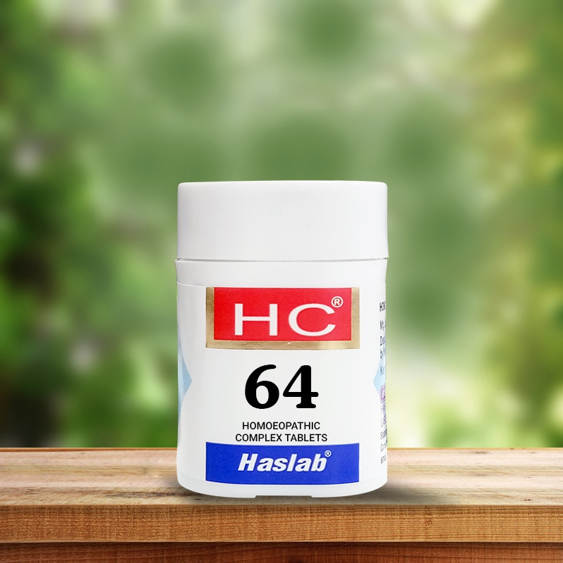 Picture of Haslab Homeopathy HC 64 Glonoine Complex Tablet - 20 GM