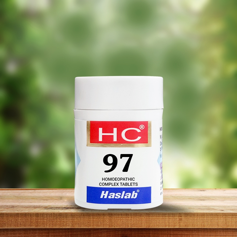 Picture of Haslab Homeopathy HC 97 Asthmo Complex Tablets - 20 GM