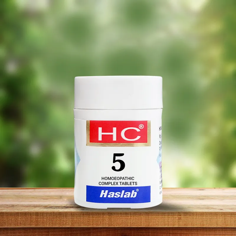 Picture of Haslab Homeopathy HC 5 Baptisia Complex Tablet - 20 GM