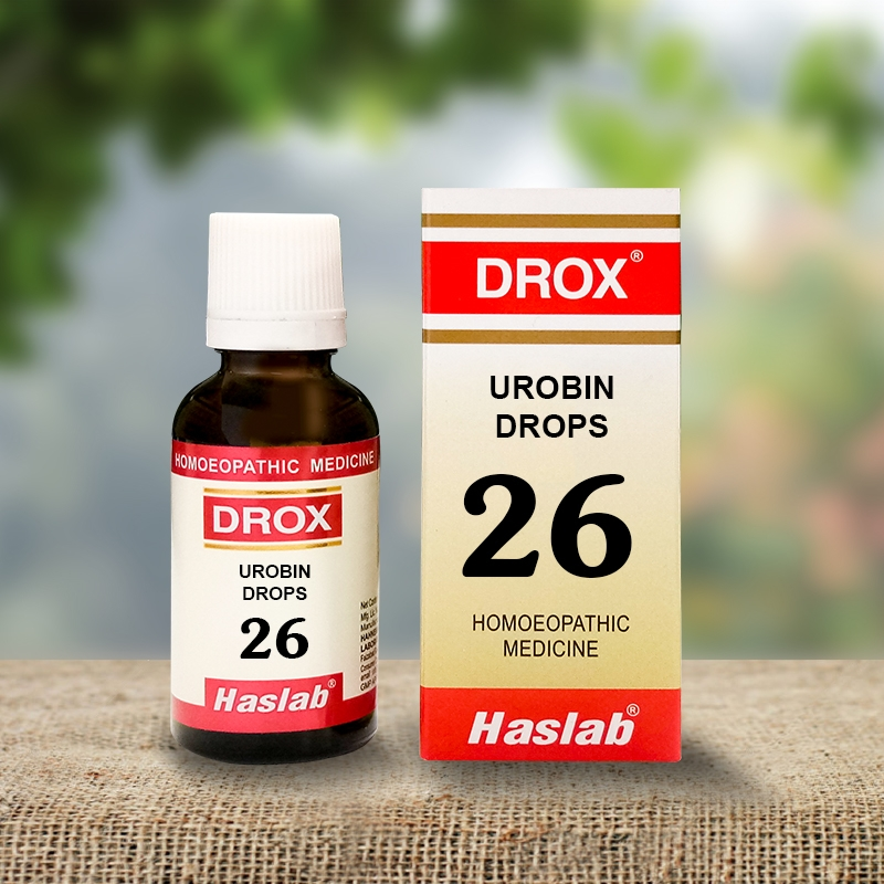 Picture of Haslab Homeopathy Drox 26 Urobin Drops - 30 ML