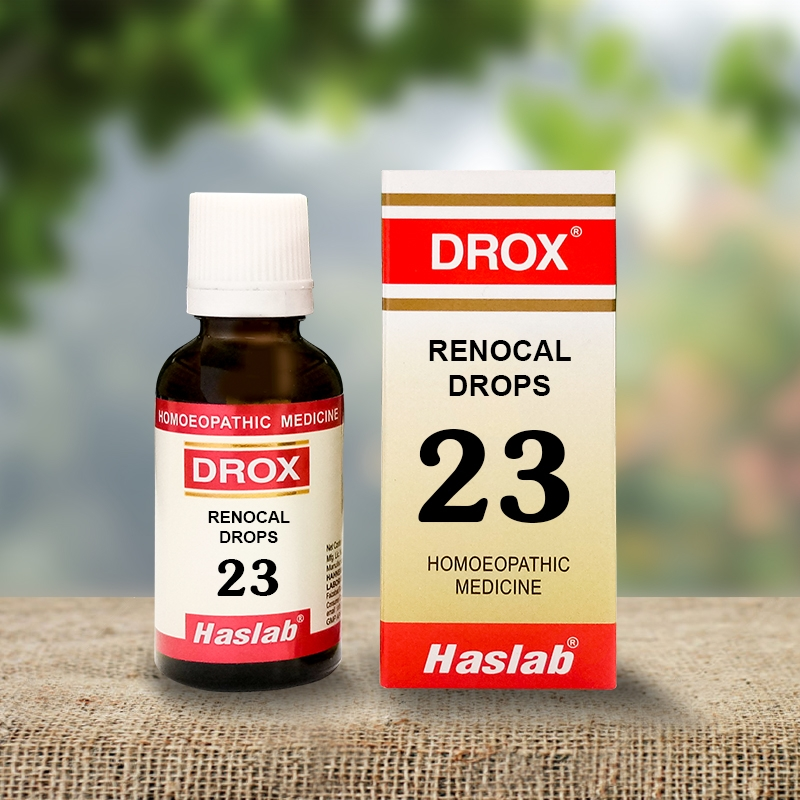 Picture of Haslab Homeopathy Drox 23 Renocal Drop - 30 ML