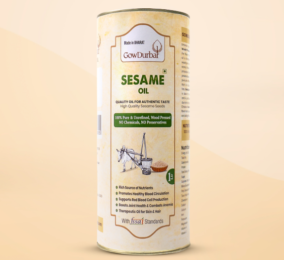 Picture of GowDurbar Wood Pressed Sesame Oil - 1 Litre