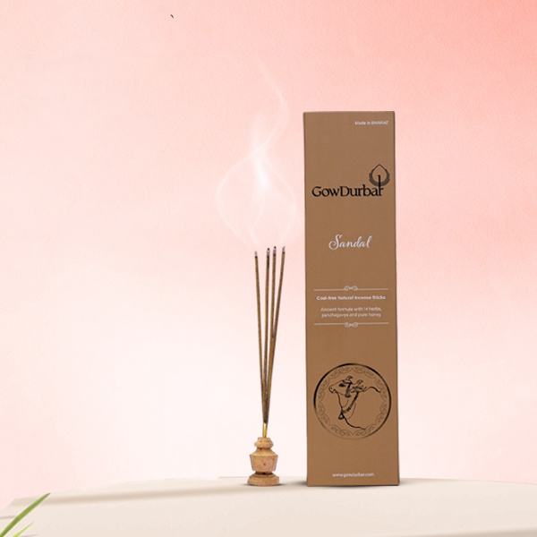 Picture of GowDurbar Sandal Relaxing Sandal Incense - 75 GM