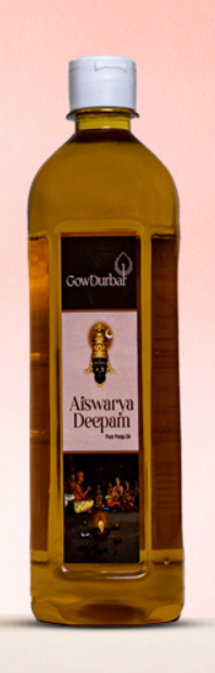 Picture of GowDurbar Aiswarya Deepam Pure Pooja Oil - 700 ML
