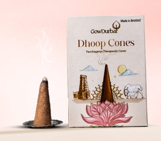 Picture of GowDurbar Sambrani Dhoop Cones Herbal Dhoop Cones - 40 GM