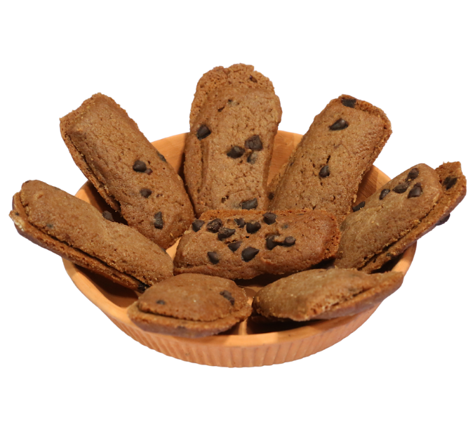Picture of Millet Cookies Hand Made Choco Chip Jaggery Made - 300 GM - Pack of 4