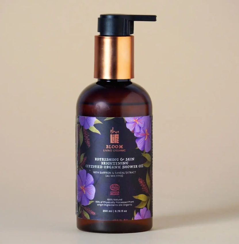 Picture of Isha Life Refreshing & Skin Brightening Shower Gel With Saffron & Sandal Extract (All Skin Types) - 200 ML