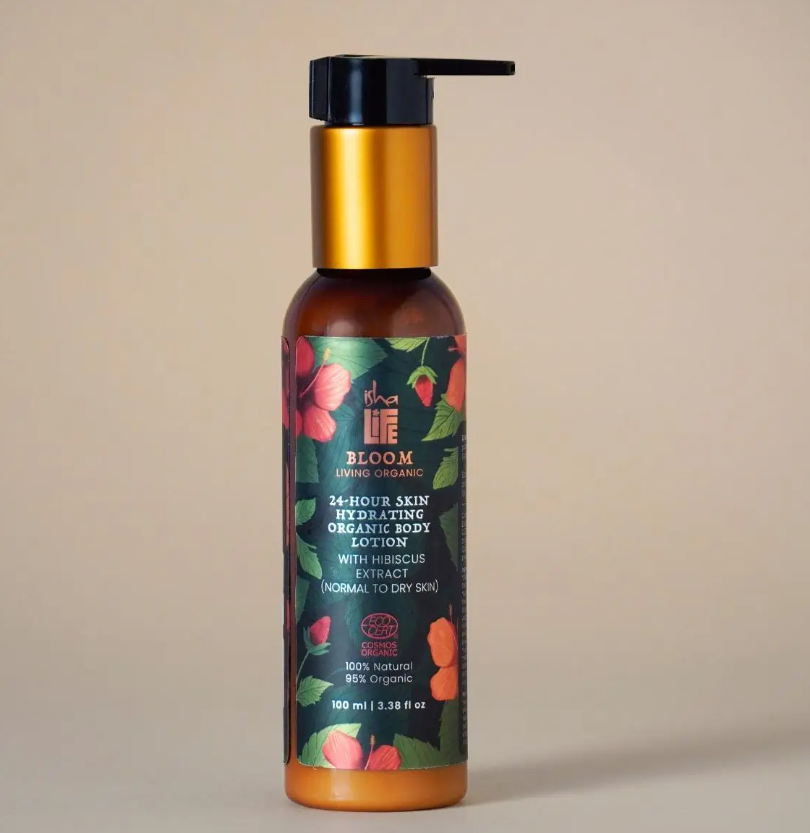 Picture of Isha Life 24 Hours Skin Hydrating Organic Body Lotion With Hibiscus Extract (Normal to Dry Skin) - 100 ML