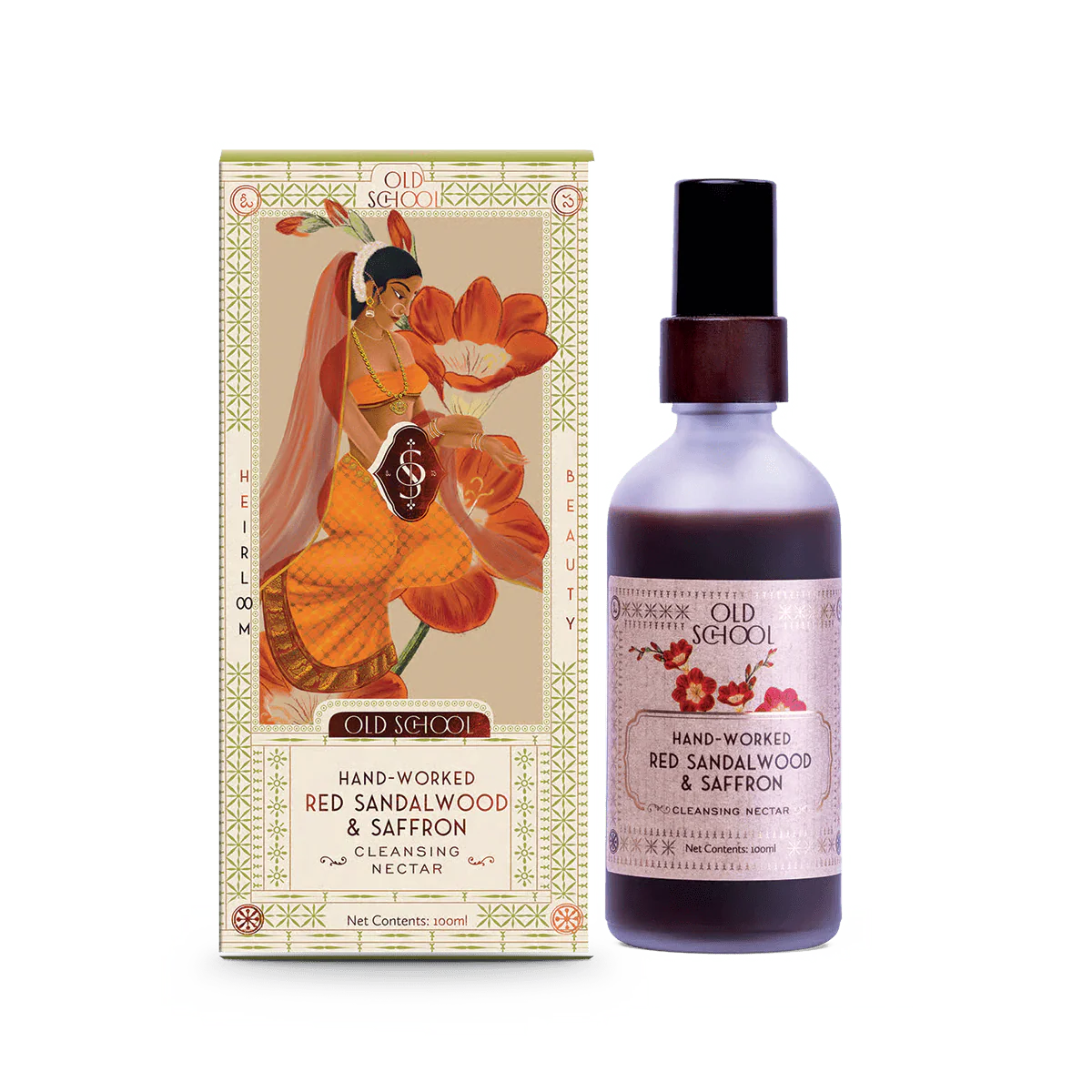 Picture of Old School Rituals Hand-Worked Red Sandalwood & Saffron Age Defying Cleanser Face Wash - 100 ML
