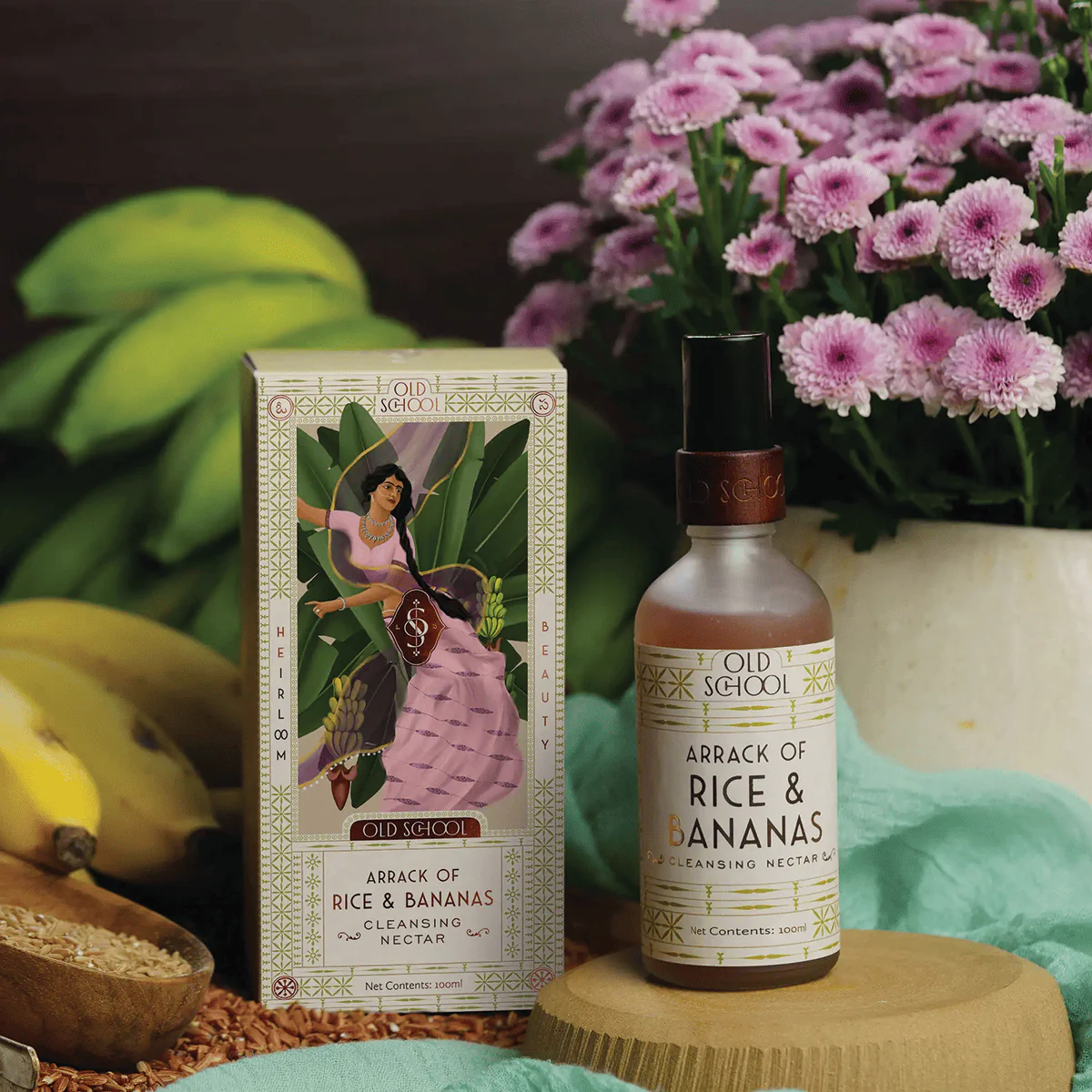 Picture of Old School Rituals Arrack Of Rice & Bananas Cleansing Nectar Gentle Hydrating Face Wash - 100 ML