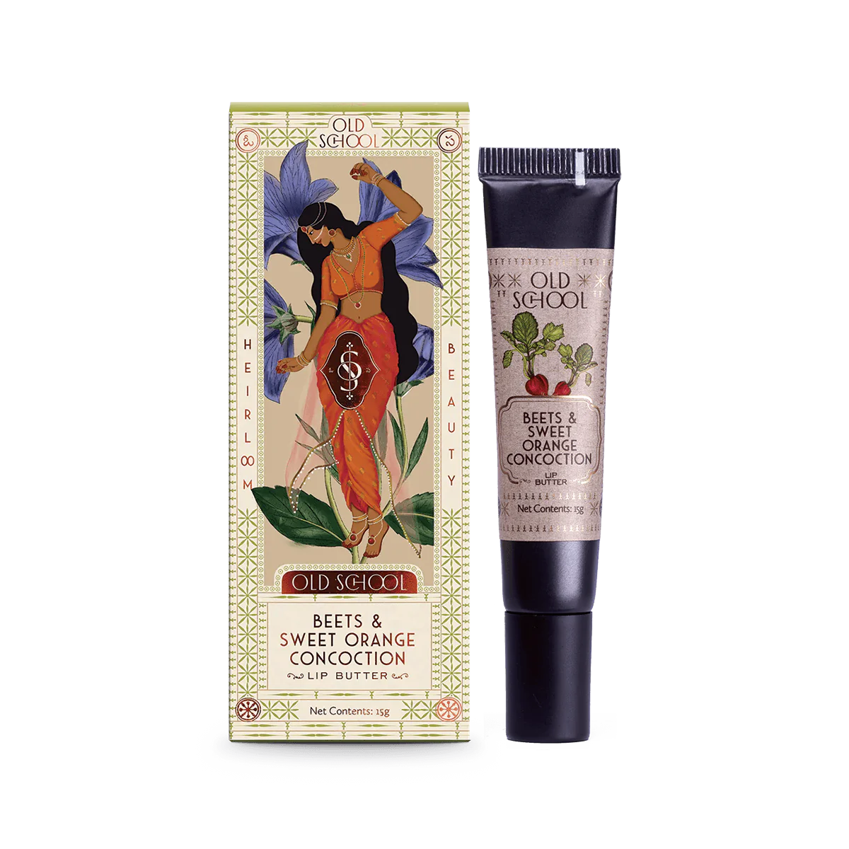 Picture of Old School Rituals Beets & Sweet Orange Concoction Lip Butter - 15 GM