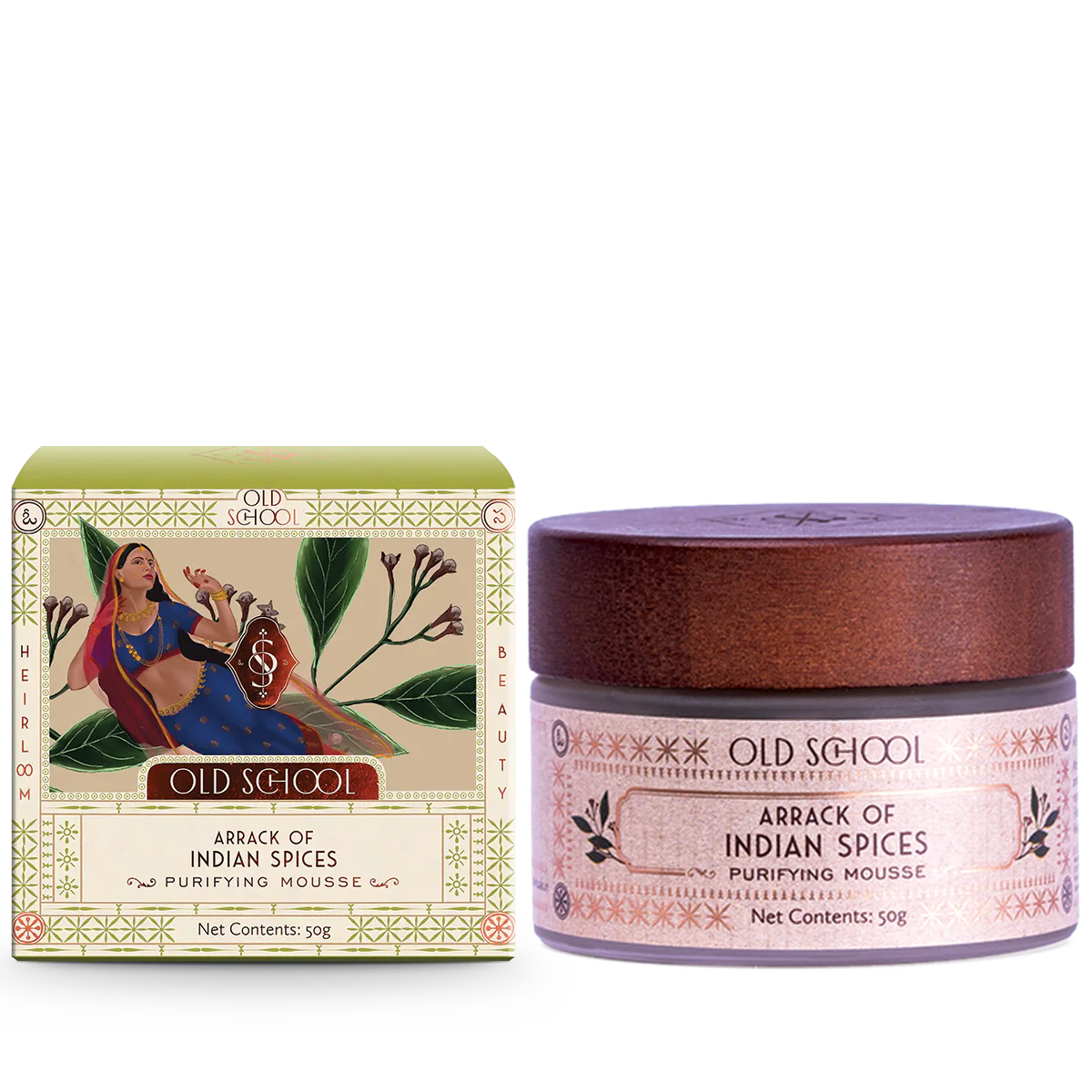 Picture of Old School Rituals Arrack of Indian Spices Purifying Mousse Natural Face Moisturizer - 50 GM