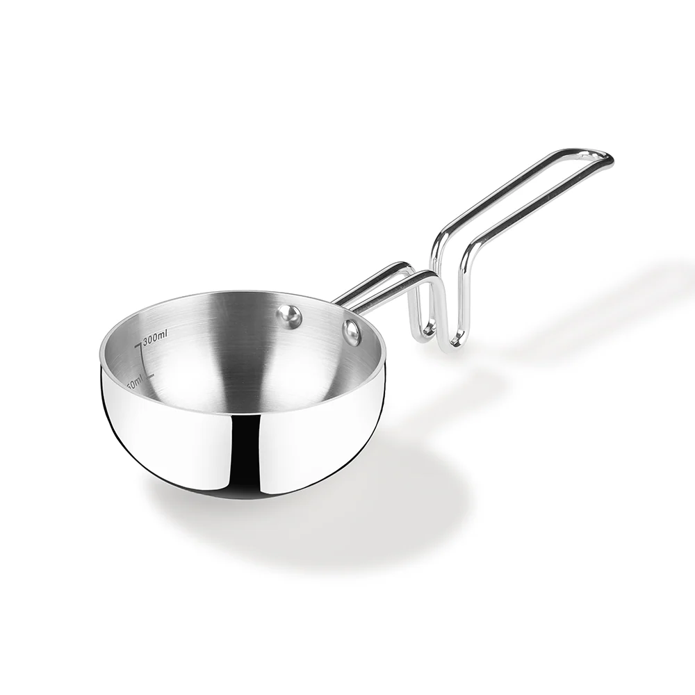 Picture of Arttdinox by Jindal Lifestyle Reflecto Triply Stainless Steel Tadka Pan - 12 CM - Silver
