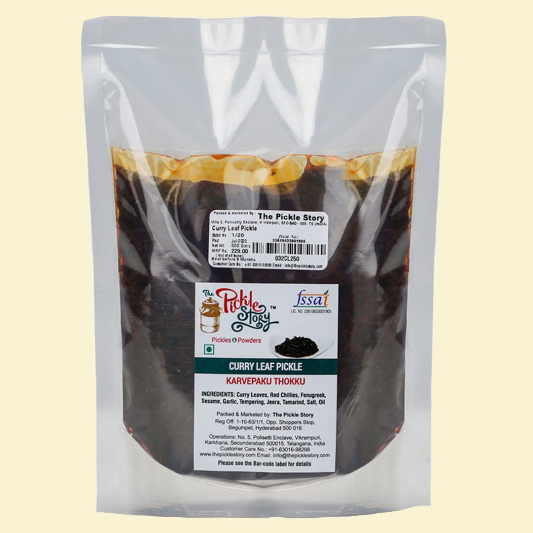 Picture of The Pickle Story Curry Leaf Pickle - 500 GM