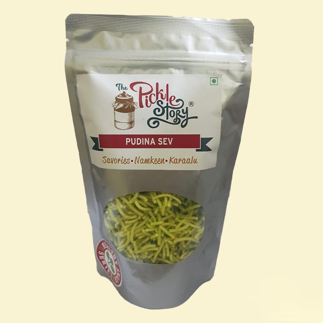 Show details for The Pickle Story Pudina Sev - 100 GM - Pack of 2 Picture of The Pickle Story Pudina Sev - 100 GM - Pack of 2