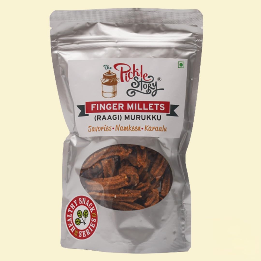 Show details for The Pickle Story Foxtail Millets Murukku (Korralu/Kangni/Kakum) - 100 GM - Pack of 2 Picture of The Pickle Story Foxtail Millets Murukku (Korralu/Kangni/Kakum) - 100 GM - Pack of 2
