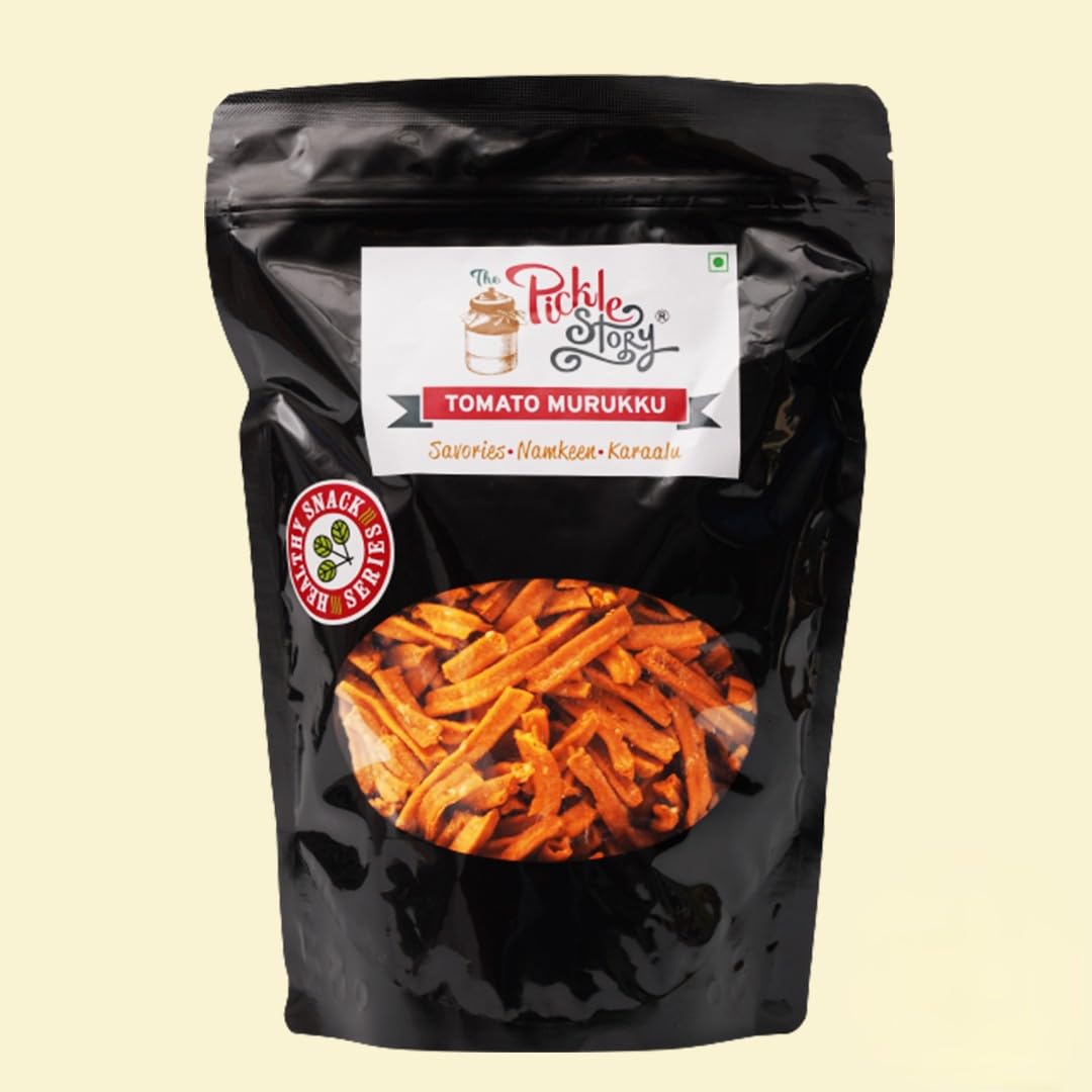 Show details for The Pickle Story Tomato Murukku - 350 GM Picture of The Pickle Story Tomato Murukku - 350 GM