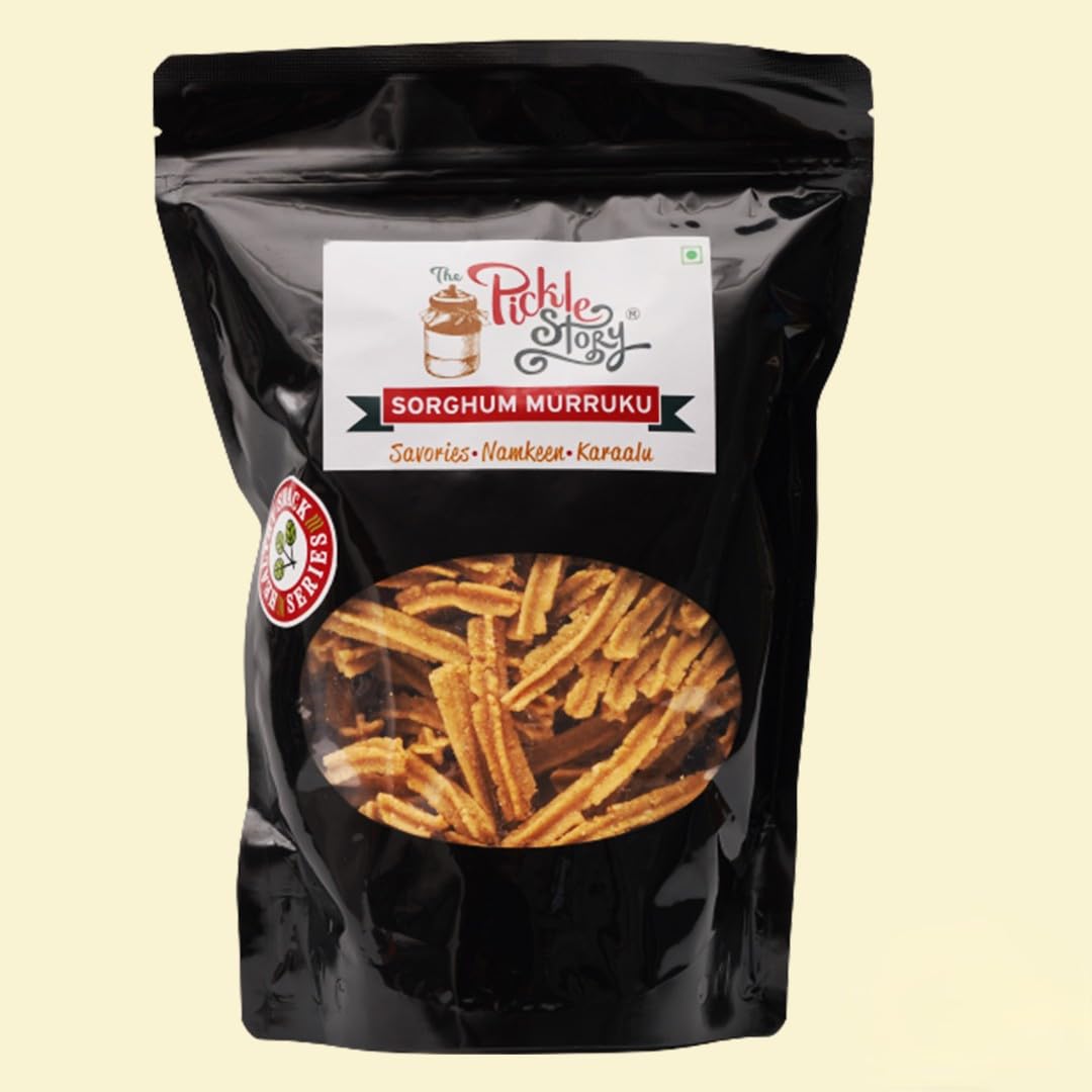 Show details for The Pickle Story Sorghum Murukku (Jonna / Jowar) - 350 GM Picture of The Pickle Story Sorghum Murukku (Jonna / Jowar) - 350 GM