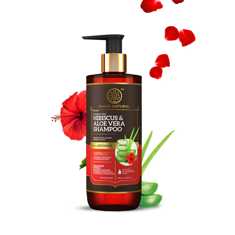 Picture of Khadi Natural Hibiscus & Aloevera Shampoo - 310 ML