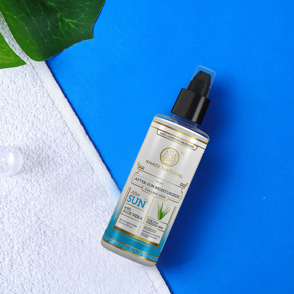 Show details for Khadi Natural After Sun Moisturiser With Aloevera - 200 ML Picture of Khadi Natural After Sun Moisturiser With Aloevera - 200 ML