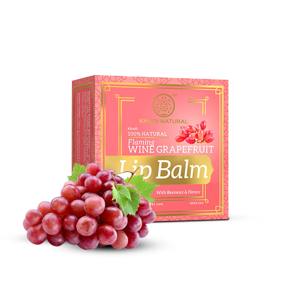 Picture of Khadi Natural Wine Grape Fruit Lip Balm - 5 GM