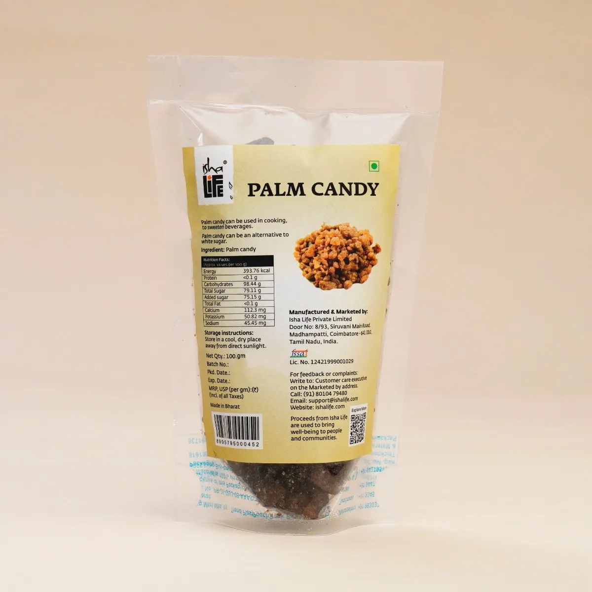 Show details for Isha Life Palm Candy, 100 gm Picture of Isha Life Palm Candy, 100 gm